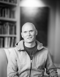 Anthony Doerr in his home, Boise Idaho.